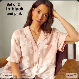 Aritzia Wilfred Set of 2 Atticus button up blouse XXS